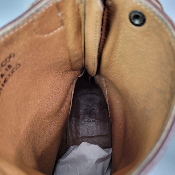 Frye Melissa Button Zip Short Ankle Boots Brown Womens Size 8.5 M - Picture 11 of 16